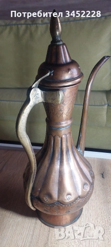 кана медна голяма за ценители височина 47см , снимка 6 - Антикварни и старинни предмети - 53902698