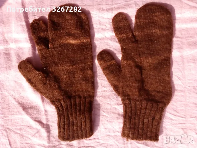 Ръкавици,Плетени,Вълна,Естествена,Ловджийски