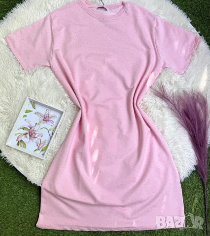 рокля с камъни , снимка 2 - Рокли - 50946343