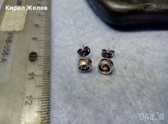 АЖУРНИ СКЪПОЦЕННИ ПОСРЕБРЕНИ МЕДНИ ОБЕЦИ с БЛЕСТЯЩИ ФАСЕТИРАНИ ПЛАНИНСКИ КРИСТАЛИ 47677, снимка 7 - Обеци - 49757333