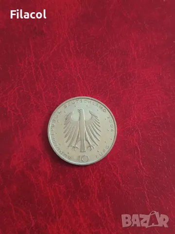 Германия 10 евро 2004 Едуард Морик, снимка 2 - Нумизматика и бонистика - 50408781