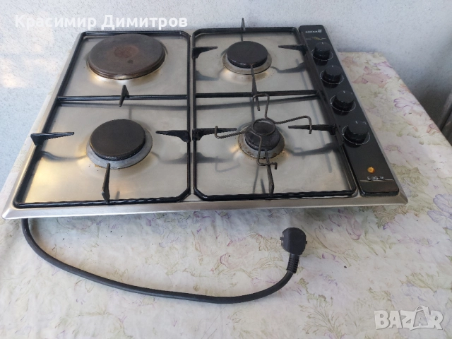 Котлони за вграждане 3 газови и 1 електрически 1500 w Edesa Испания много запазени., снимка 3 - Котлони - 51854348