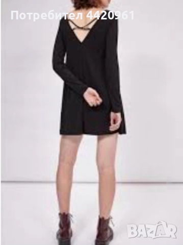 Мини рокля с дълъг ръкав, снимка 3 - Рокли - 52443200