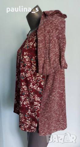 2XL / 4XL / Комбинирана маркова туника тип блуза "Van Hausen" / голям размер , снимка 4 - Туники - 36528572