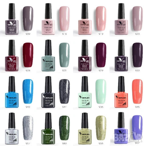 Промо ПАКЕТ 10 броя гел лак Venalisa, снимка 6 - Продукти за маникюр - 53536160
