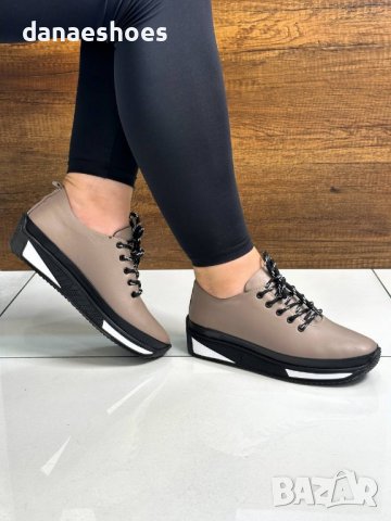 Дамски спортни обувки от естествена кожа , снимка 1 - Дамски ежедневни обувки - 42277187
