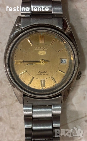 Мъжки часовник SEIKO 5 / Crystal, снимка 7 - Антикварни и старинни предмети - 53155147