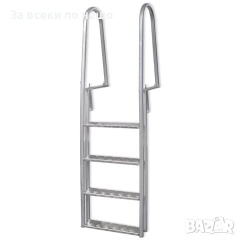 Стълба с 4 стъпала за басейн или док, алуминий, 167 см Код P716