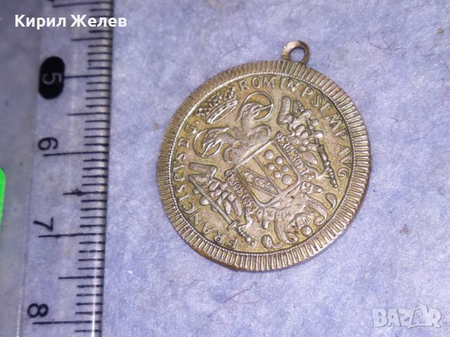 СТАР ДВУСТРАНЕН ПОСРЕБРЕН БРОНЗОВ МЕДАЛЬОН Тип МОНЕТА ТАЛЕР на МАРИЯ ТЕРЕЗИЯ АВСТРИЯ 31194, снимка 8 - Антикварни и старинни предмети - 39856910