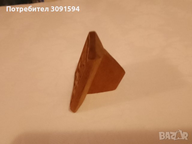  Християнски Автентиен дървен просфор, използвал се е като печат за обреден хляб (погача). , снимка 6 - Антикварни и старинни предмети - 44498964