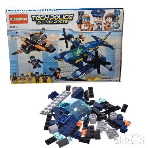 Конструктор "Tech Police vs Star Pirate" 5 броя фигурки – 623 части, 6+ 8601-4