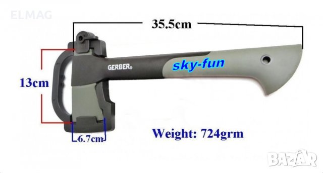 Брадва оцеляване Gerber Outdoor Sport Axe, снимка 4 - Екипировка - 30765949