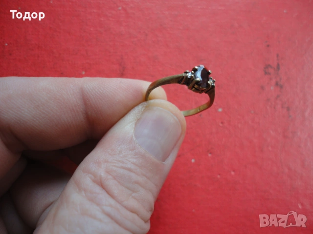 Старинен пръстен с камъни 6, снимка 7 - Пръстени - 54089303