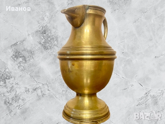 Цена - 15€. Винтидж Месингова Кана с богато украсени детайли, снимка 4 - Антикварни и старинни предмети - 51864731