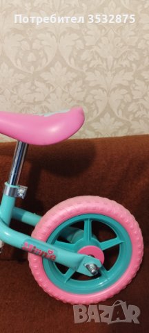 Детско колело за баланс "Минни Маус" (10 инча) - Disney Minnie Mouse - 🩷 в розово  , снимка 4 - Детски велосипеди, триколки и коли - 42678885
