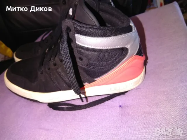 	Adidas женски високи маркови маратонки естествена кожа US 5.5 UK 5 стелка 240мм №38 отлични, снимка 4 - Маратонки - 50303710