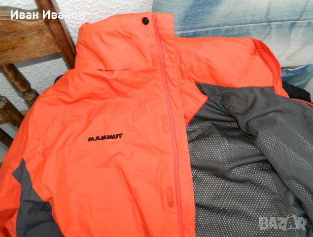 Водоустойчиво туристическо Яке с полар Mammut Genesis Plus  Dry Tech 2 в 1, снимка 11 - Якета - 35020641