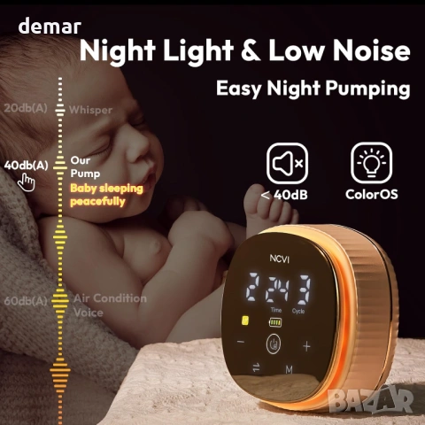 NCVI Двойна електрическа помпа за кърма 8116, 4 режима, 9 нива, 2 броя, снимка 7 - Помпи за кърма - 54037502