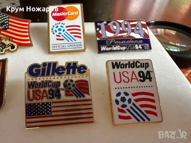 USA 1994 WORLD CUP BADGES . Продават се Значки от Световното по футбол от 1994г цена -14 за бр., снимка 8 - Футбол - 55960662