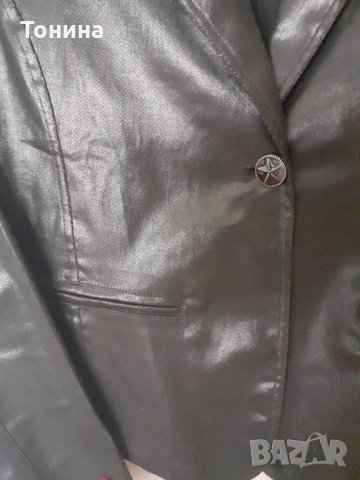 Кожен дамски черен костюм. Спортно елегантен , снимка 3 - Костюми - 35123013