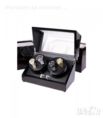ЛУКСОЗНА КУТИЯ ЗА САМОНАВИВАЩИ ЧАСОВНИЦИ ЗА 4 БРОЯ - код 2176