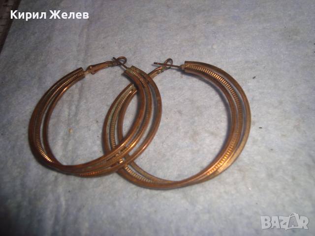 СТАРИ КЛАСИЧЕСКИ МОДЕЛ ВИНТИДЖ АРТ МЕСИНГОВИ ОБЕЦИ 74171, снимка 4 - Обеци - 36476999