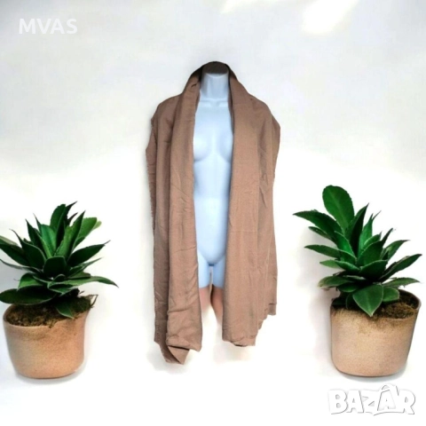 Нов ZARA голям розов шал наметало наметка пепел от рози, снимка 2 - Шалове - 52857345