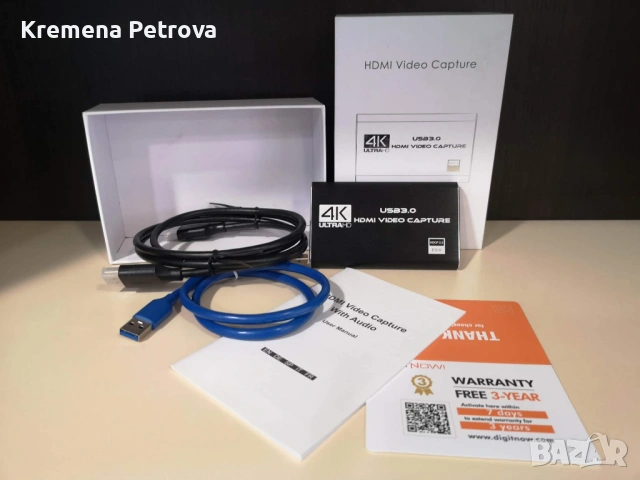 Доставка до СПИДИ АВТОМАТ 2,14€ - 4K Ultra HD HDMI видео карта за заснемане V316B-US-S, NIB