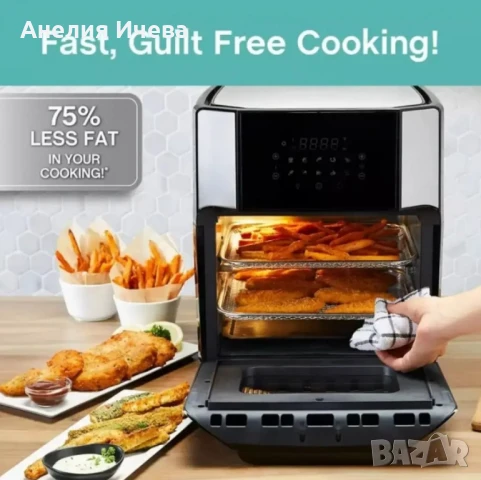 Фурна Еър Фрайър Sokany 12 л 1800W, снимка 11 - Печки, фурни - 51384701