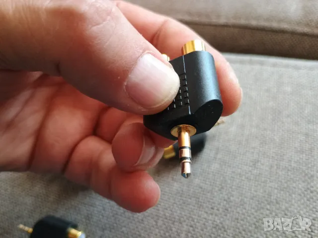 Antsig® Stereo Jack 3.5mm to RCA Gold plated adapter, снимка 4 - Ресийвъри, усилватели, смесителни пултове - 47374274