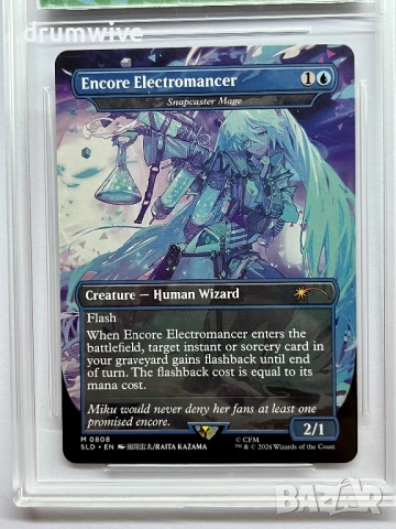 MTG Hatsune Miku Encore Electromancer Card, снимка 2 - Колекции - 52392361