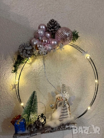 Коледен венец , снимка 2 - Декорация за дома - 52154098