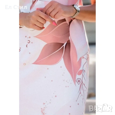 💕Елегантна рокля Розали с къс ръкав, снимка 4 - Рокли - 53944854