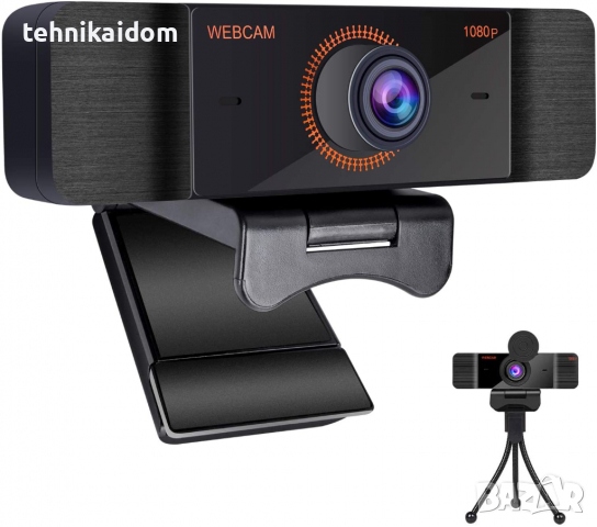 Уеб камера с микрофон 1080P Full HD внос от Германия налични 3 броя, снимка 1 - Камери - 36400007