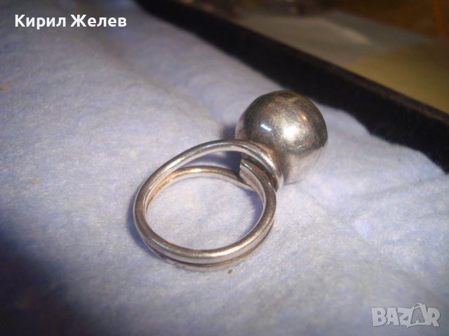 СРЕБЪРЕН ФЕШЪН АР ДЕКО СТИЛ ВИНТИДЖ ПРЪСТЕН СРЕБРО 925 РЪЧНА МАЙСТОРСКА ИЗРАБОТКА 7629, снимка 9 - Пръстени - 37395465