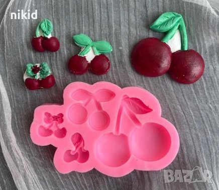 череши черешки малки големи силиконов молд форма фондан шоколад