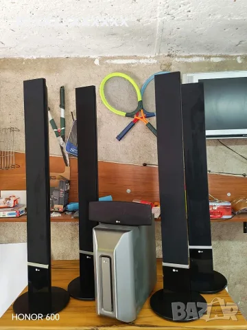 Буфер 300w с 5 съраунд високи колони 5х140wза система за домашно кино неактивни