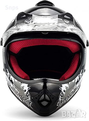 Кросова каска за мотор ARMOR  AKC-49, Black, XL (59-60cm), снимка 5 - Аксесоари и консумативи - 36629104