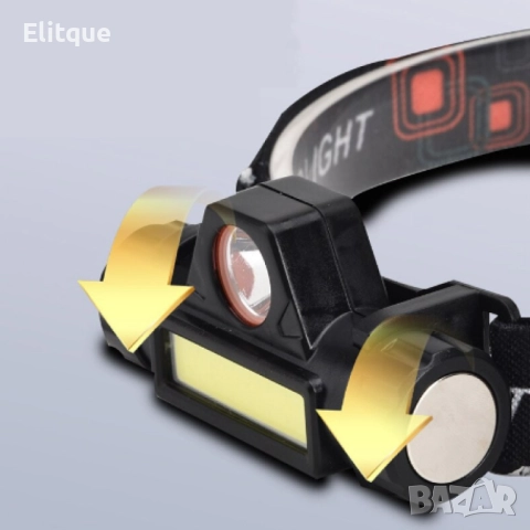 FL 61 Челник с регулируема LED и COB яркост, магнитен клипс и USB зареждане, 100m обхват, 1200mAh, снимка 8 - Други - 52856846