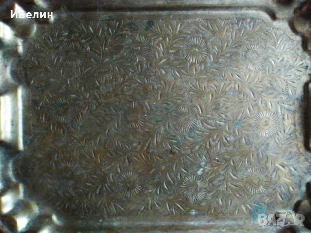 стара бронзова табла,поднос, снимка 2 - Антикварни и старинни предмети - 29778558