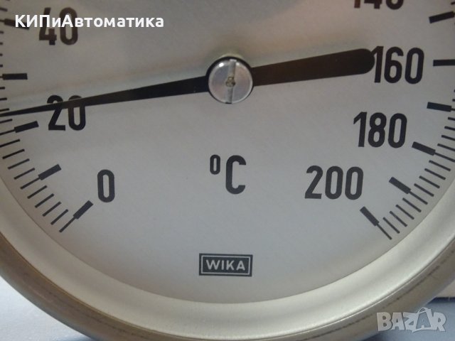 биметален термометър Wika thermometer ф100mm, 0/+200°C, L-650mm, снимка 3 - Резервни части за машини - 37084357