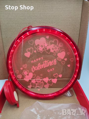 Лед лампа Свети Валентин valentine 3d Lig, снимка 2 - Декорация за дома - 39137212