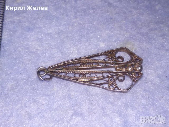 19 Век СРЕБЪРНА ВИСУЛКА РЕТРО МЕДАЛЬОН ФИЛИГРАННО СРЕБРО ВИСОКА ПРОБА РЪЧНА МАЙСТОРСКА РАБОТА 18105, снимка 11 - Антикварни и старинни предмети - 39378828