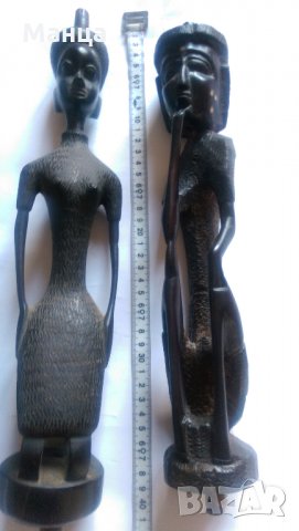 Африкански Абаносови фигури, снимка 2 - Антикварни и старинни предмети - 31546615