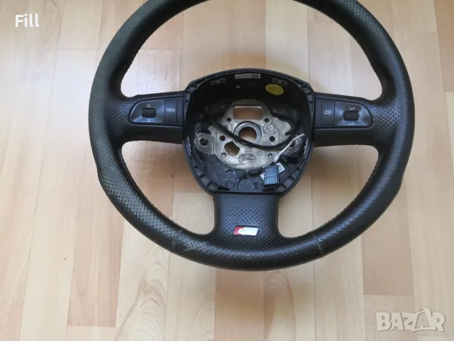 Audi A4 B7 S-line волан перфорирана кожа, снимка 3 - Части - 56335051