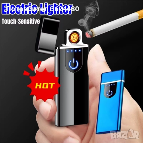 Метална електрическа USB ветроустойчива дъгова запалка JL-707, снимка 10 - Други стоки за дома - 52660023