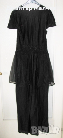 Театрална карнавална рокля в стил 1923 г. дантела воал, неглиже, отлична, снимка 4 - Рокли - 52020905