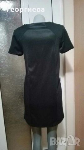 Черна права рокля от рипс и неопрен ПРОМОЦИЯ👗🍀S,S//M👗🍀арт.1055, снимка 2 - Рокли - 29895049