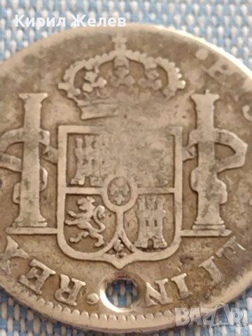 Сребърна монета 2 реала 1822г. Фернандо седми Мексико 13693, снимка 8 - Нумизматика и бонистика - 42915234