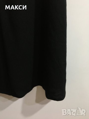 Маркова Н&М рокля с къс ръкав, джобове и ефектна якичка в черно, снимка 5 - Рокли - 31106800